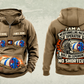 Personalized Akkerman SL60P Microtunnelling Machine Vintage Hoodie in kaki, front and back artwork with YOUR NAME and SINCE 2000 sample text.