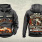 Personalized JLG 1055 Telehandler Vintage Hoodie in dark-gray, front and back artwork with YOUR NAME and SINCE 2000 sample text.