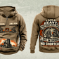 Personalized CASE 588H Rough-Terrain Forklift Vintage Hoodie in kaki, front and back artwork with YOUR NAME and SINCE 2000 sample text.