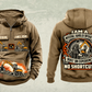 Personalized Liebherr LH 30 M Industry Litronic Material Handler Vintage Hoodie in kaki, front and back artwork with YOUR NAME and SINCE 2000 sample text.