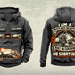 Personalized Terex Advance FD4000 Concrete Mixer Truck Vintage Hoodie in dark-gray, front and back artwork with YOUR NAME and SINCE 2000 sample text.