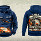 Personalized JLG 600S Telescopic Boom Lift Vintage Hoodie in dark-blue, front and back artwork with YOUR NAME and SINCE 2000 sample text.