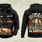 Personalized Pit Viper 271 Blasthole Drill Operator Vintage Hoodie in black, front and back artwork with YOUR NAME and SINCE 2000 sample text.