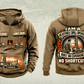 Personalized Pit Viper 271 Blasthole Drill Operator Vintage Hoodie in kaki, front and back artwork with YOUR NAME and SINCE 2000 sample text.
