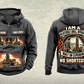 Personalized Pit Viper 351 Blasthole Drill Operator Vintage Hoodie in dark-gray, front and back artwork with YOUR NAME and SINCE 2000 sample text.