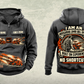 Personalized DD321 Underground Jumbo Drill Operator Vintage Hoodie in dark-gray, front and back artwork with YOUR NAME and SINCE 2000 sample text.