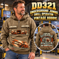 Personalized DD321 Underground Jumbo Drill Operator Vintage Hoodie in Kaki, front and back artwork with YOUR NAME and SINCE 2000 sample text.