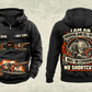 Personalized DD311 Underground Jumbo Drill Operator Vintage Hoodie in black, front and back artwork with YOUR NAME and SINCE 2000 sample text.