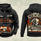 Personalized DL422i Longhole Drill Operator Vintage Hoodie in black, front and back artwork with YOUR NAME and SINCE 2000 sample text.