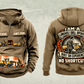 Personalized Simba S7 Longhole Drill Operator Vintage Hoodie in kaki, front and back artwork with YOUR NAME and SINCE 2000 sample text.