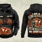 Personalized Fletcher CHDDR Roof Bolter Operator Vintage Hoodie in black, front and back artwork with YOUR NAME and SINCE 2000 sample text.
