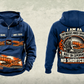 Personalized 14CM27 Continuous Miner Operator Vintage Hoodie in dark-blue, front and back artwork with YOUR NAME and SINCE 2000 sample text.
