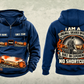Personalized 7LS1D Longwall Shearer Operator Vintage Hoodie in dark-blue, front and back artwork with YOUR NAME and SINCE 2000 sample text.