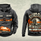 Personalized 7LS5 Longwall Shearer Operator Vintage Hoodie in dark-gray, front and back artwork with YOUR NAME and SINCE 2000 sample text.