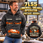 Personalized 7LS5 Longwall Shearer Operator Vintage Hoodie in Dark Gray, front and back artwork with YOUR NAME and SINCE 2000 sample text.