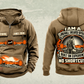 Personalized 7LS5 Longwall Shearer Operator Vintage Hoodie in kaki, front and back artwork with YOUR NAME and SINCE 2000 sample text.
