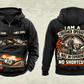 Personalized Lokotrack LT106 Jaw Crusher Operator Vintage Hoodie in black, front and back artwork with YOUR NAME and SINCE 2000 sample text.