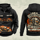 Personalized Warrior 1800 Screener Operator Vintage Hoodie in black, front and back artwork with YOUR NAME and SINCE 2000 sample text.