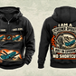 Personalized Chieftain 2100X 3-Deck Screener Operator Vintage Hoodie in black, front and back artwork with YOUR NAME and SINCE 2000 sample text.