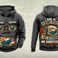 Personalized Chieftain 2100X 3-Deck Screener Operator Vintage Hoodie in dark-gray, front and back artwork with YOUR NAME and SINCE 2000 sample text.