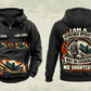 Personalized Chieftain 1700X 3-Deck Screener Operator Vintage Hoodie in black, front and back artwork with YOUR NAME and SINCE 2000 sample text.