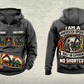 Personalized John Deere 1270G 8W Harvester Operator Vintage Hoodie in dark-gray, front and back artwork with YOUR NAME and SINCE 2000 sample text.