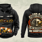 Personalized Tigercat 620H Skidder Operator Vintage Hoodie in black, front and back artwork with YOUR NAME and SINCE 2000 sample text.