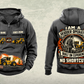 Personalized Tigercat 620H Skidder Operator Vintage Hoodie in dark-gray, front and back artwork with YOUR NAME and SINCE 2000 sample text.