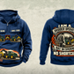 Personalized John Deere 748L-II Skidder Operator Vintage Hoodie in dark-blue, front and back artwork with YOUR NAME and SINCE 2000 sample text.