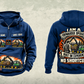 Personalized John Deere 1910G Forwarder Operator Vintage Hoodie in dark-blue, front and back artwork with YOUR NAME and SINCE 2000 sample text.