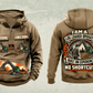 Personalized John Deere 2656G Log Loader Operator Vintage Hoodie in kaki, front and back artwork with YOUR NAME and SINCE 2000 sample text.