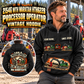 Personalized John Deere 2154G with Waratah HTH622B Processor Operator Vintage Hoodie in Black, front and back artwork with YOUR NAME and SINCE 2000 sample text.
