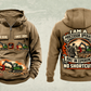 Personalized John Deere 2154G with Waratah HTH622B Processor Operator Vintage Hoodie in kaki, front and back artwork with YOUR NAME and SINCE 2000 sample text.