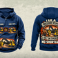Personalized Tigercat H250D with 575 Processor Operator Vintage Hoodie in dark-blue, front and back artwork with YOUR NAME and SINCE 2000 sample text.