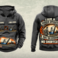 Personalized T-MAR Log Champ 550 Yarder Operator Vintage Hoodie in dark-gray, front and back artwork with YOUR NAME and SINCE 2000 sample text.
