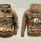 Personalized T-MAR Log Champ 550 Yarder Operator Vintage Hoodie in kaki, front and back artwork with YOUR NAME and SINCE 2000 sample text.