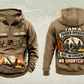 Personalized T-MAR Log Champ 650 Yarder Operator Vintage Hoodie in kaki, front and back artwork with YOUR NAME and SINCE 2000 sample text.