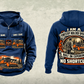 Personalized FAE PT300 Forestry Mulcher Operator Vintage Hoodie in dark-blue, front and back artwork with YOUR NAME and SINCE 2000 sample text.