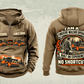 Personalized FAE PT300 Forestry Mulcher Operator Vintage Hoodie in kaki, front and back artwork with YOUR NAME and SINCE 2000 sample text.