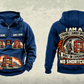 Personalized Kalmar AutoStrad Hybrid Straddle Carrier Vintage Hoodie - TraPac Configuration in dark-blue, front and back artwork with YOUR NAME and SINCE 2000 sample text.