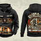 Personalized Konecranes Noell Hybrid Straddle Carrier Vintage Hoodie - PNCT Configuration in black, front and back artwork with YOUR NAME and SINCE 2000 sample text.