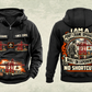 Personalized Liebherr STS 69 m Port Crane Vintage Hoodie - PNCT Configuration in black, front and back artwork with YOUR NAME and SINCE 2000 sample text.