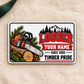 Logger Honeycomb Pride aluminum wallet card front on cream linen