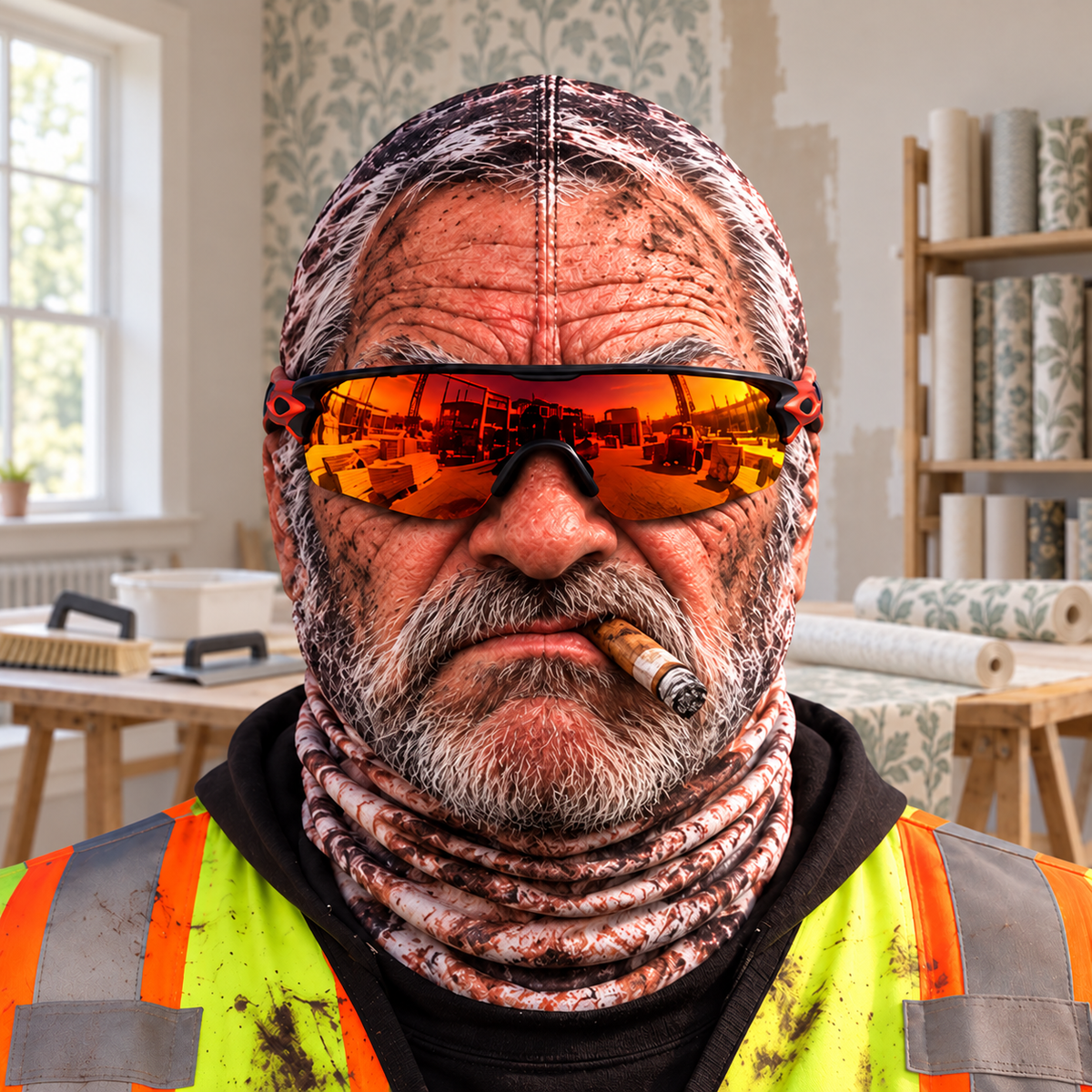 Wallpaper Hanger funny face balaclava - Style 10