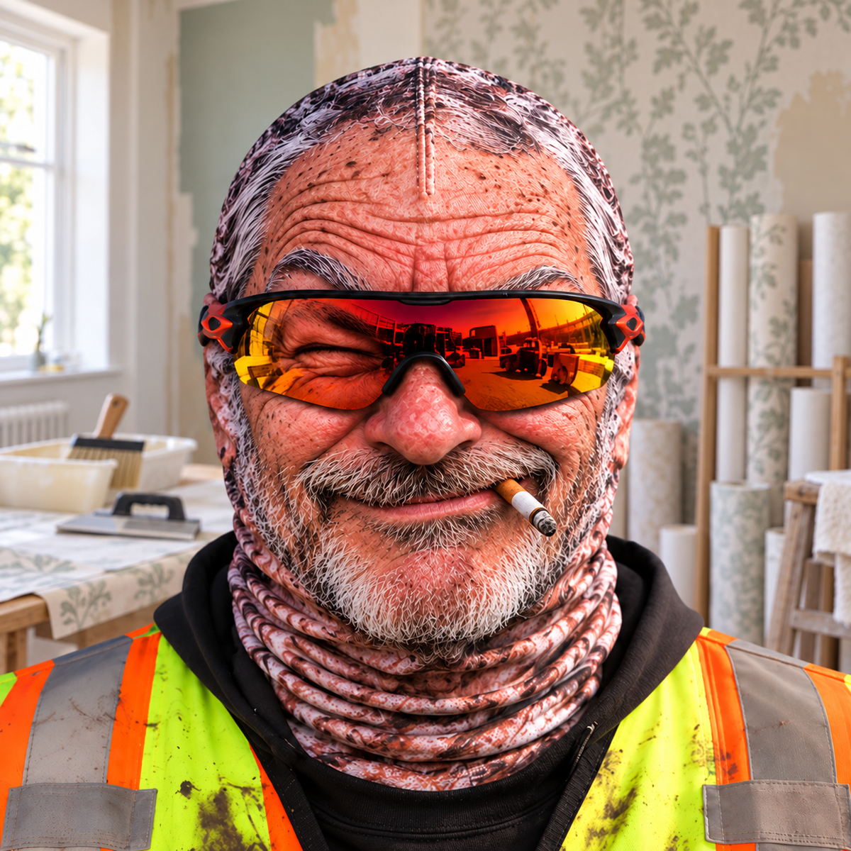 Wallpaper Hanger funny face balaclava - Style 4