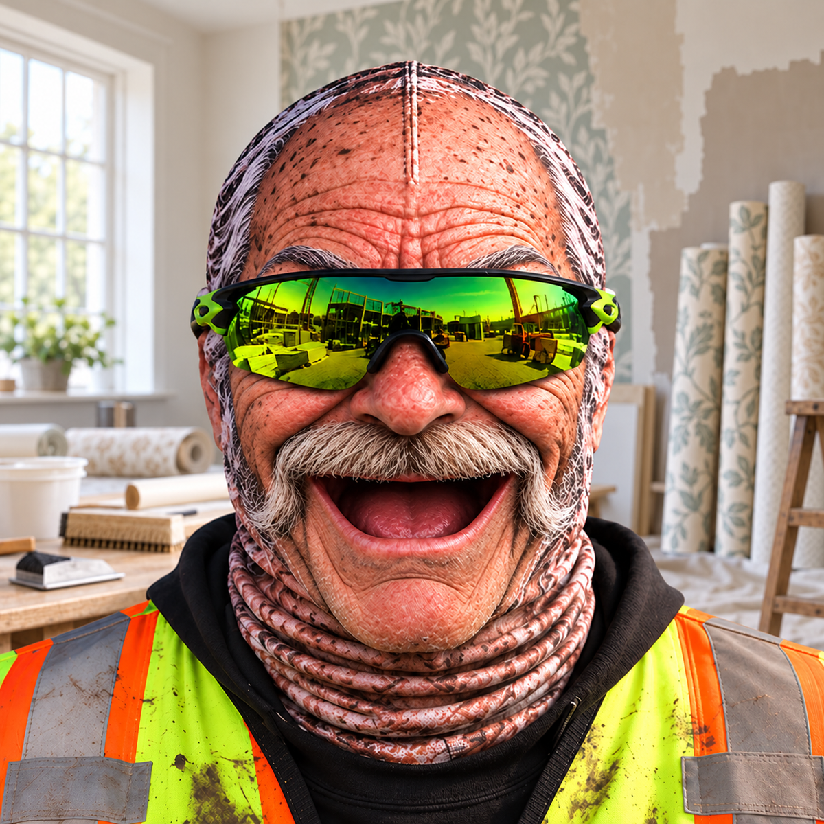 Wallpaper Hanger funny face balaclava - Style 5