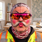 Wallpaper Hanger funny face balaclava - Style 7
