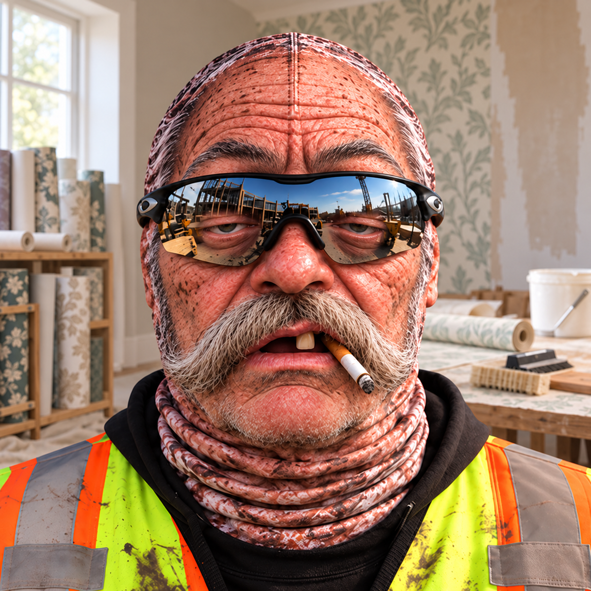 Wallpaper Hanger funny face balaclava - Style 8