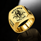 Welder Classic Emblem ring in Gold, showing CUSTOM NAME and SINCE 2000