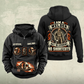 Welder Heritage Crest Vintage Hoodie in Black, front and back views with sample text CUSTOM NAME and SINCE 2000.